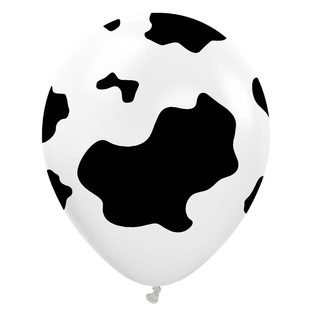 12 inch KALISAN COUNTRY COW - WHITE W/ BLACK INK