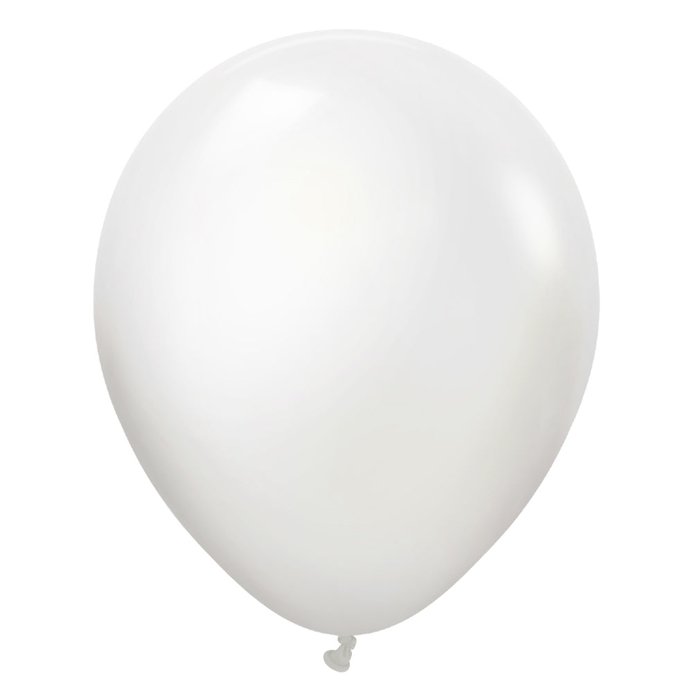 12 inch KALISAN OPAQUE SATIN SNOW WHITE